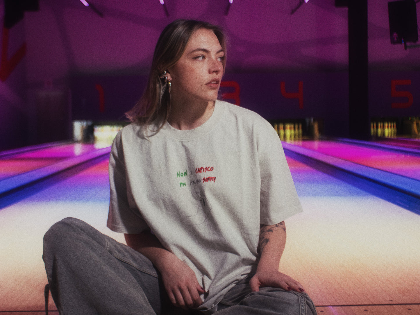 ITALY oversized faded t-shirt
