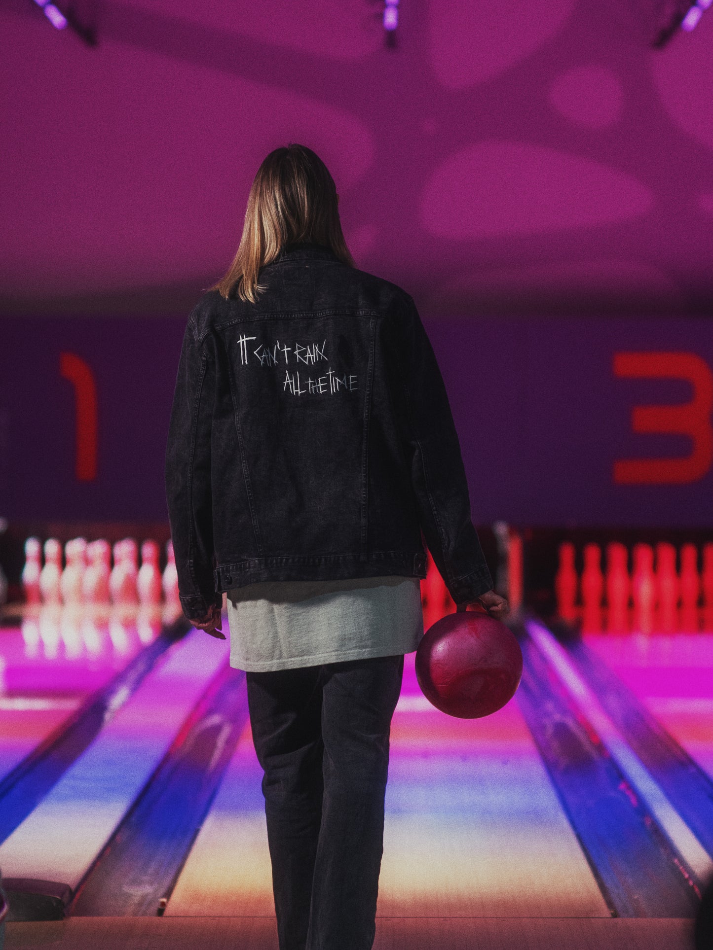 CROW embroidered denim jacket