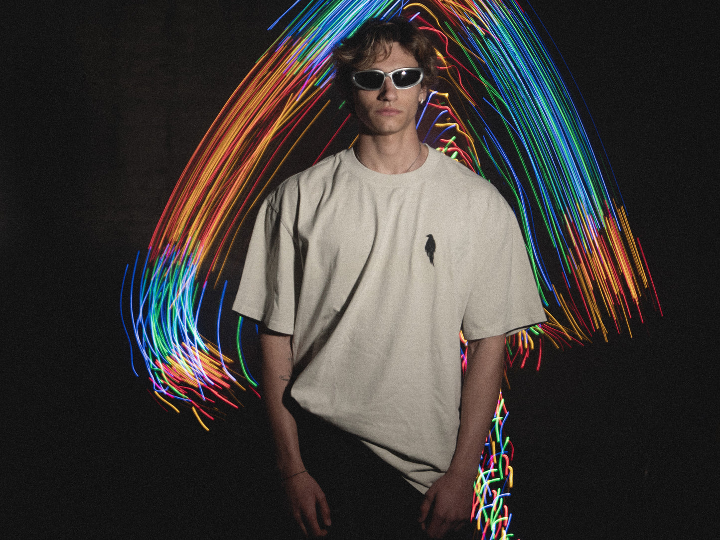 CROW oversized faded t-shirt